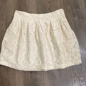 Twenty one cream lace miniskirt
